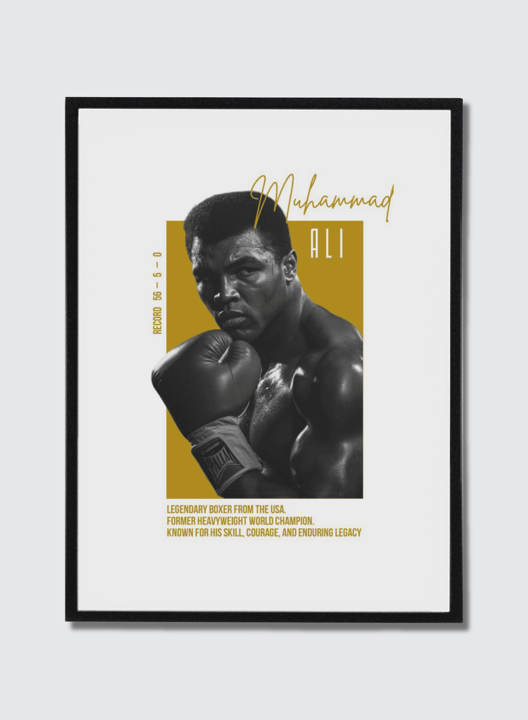 Muhammad Ali — The Greatest — Alternate Cut, framed poster