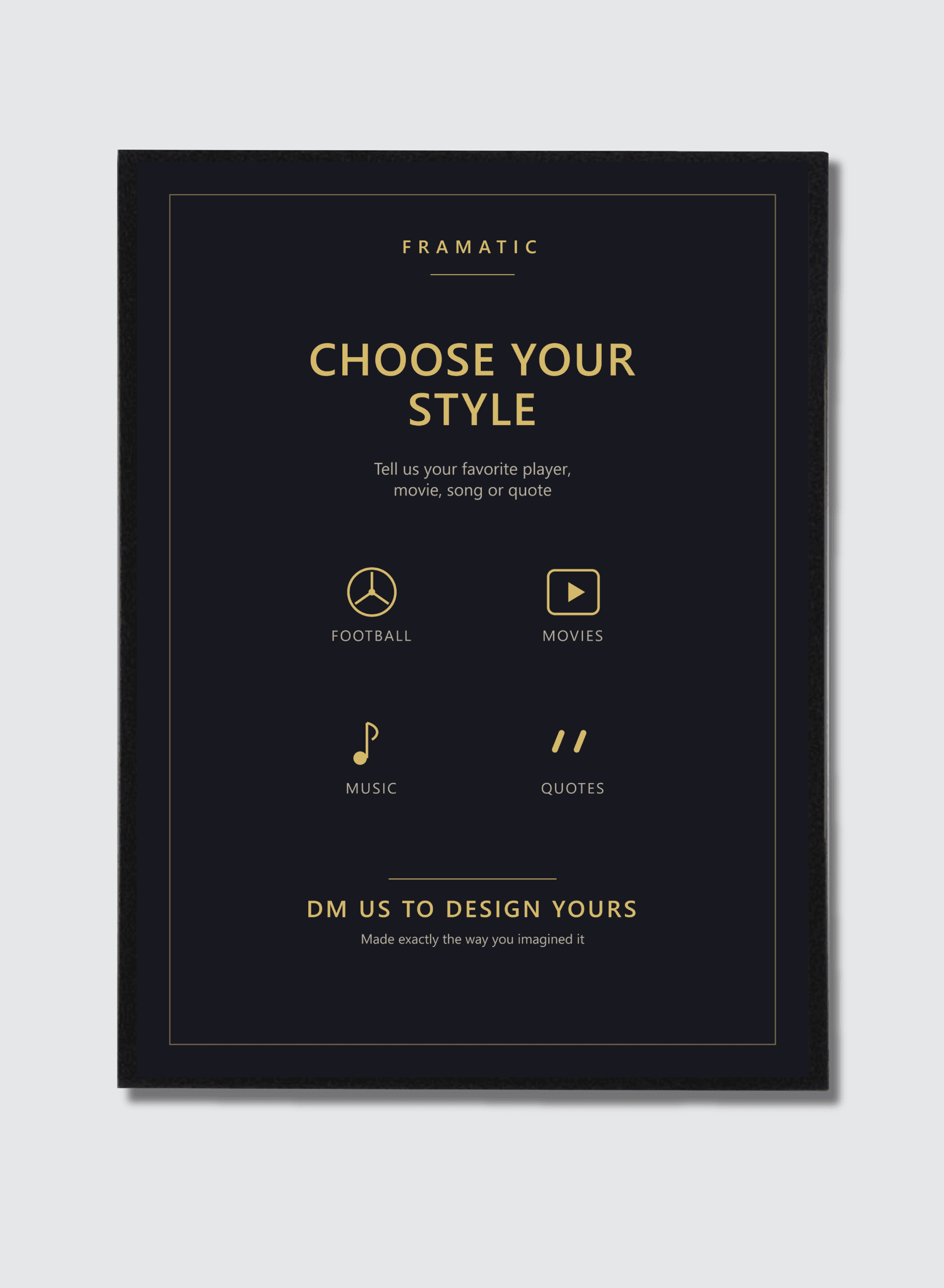 Example of a custom Framatic poster design