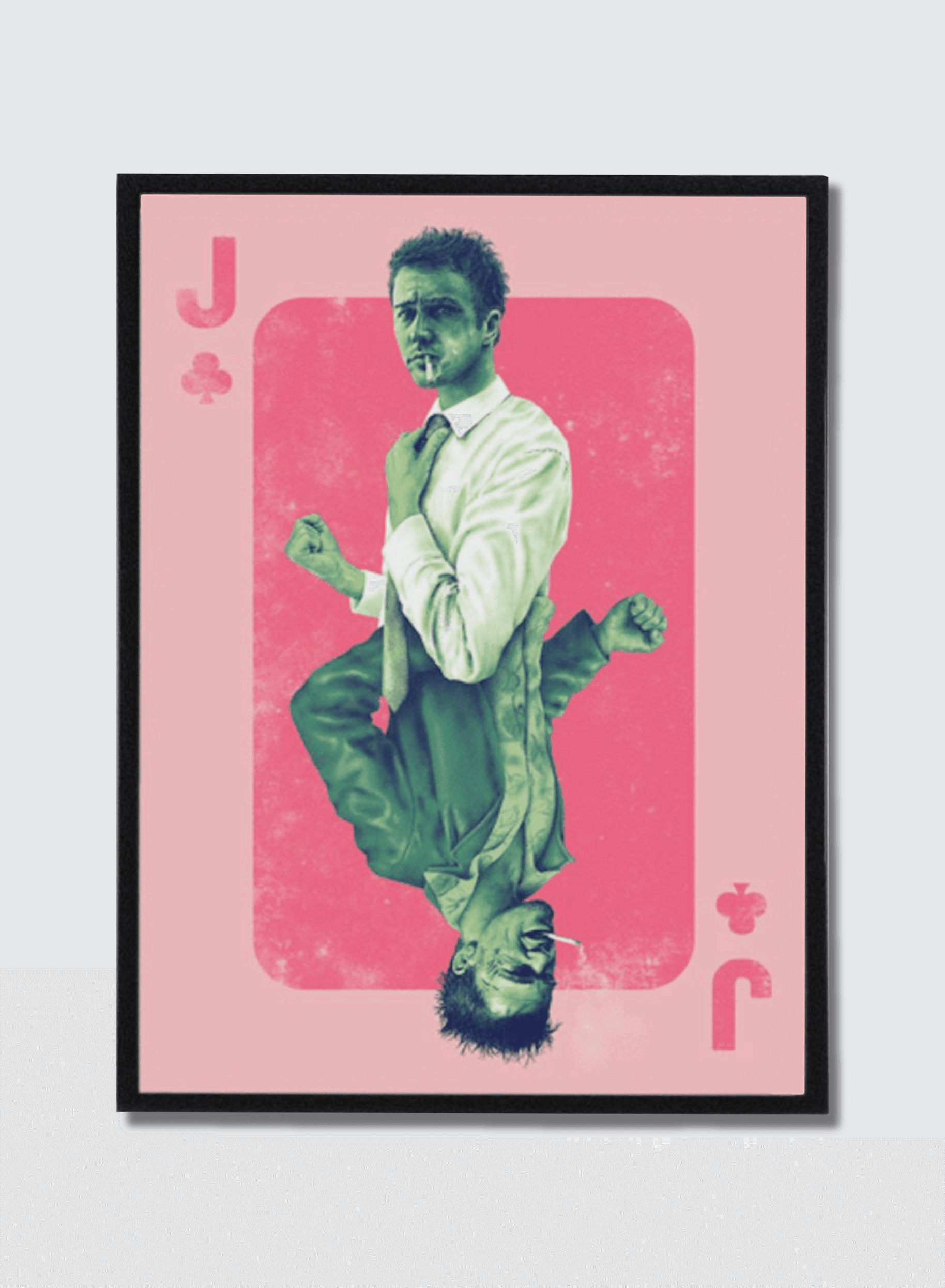 Fight Club — Playing Card Edition, framed poster