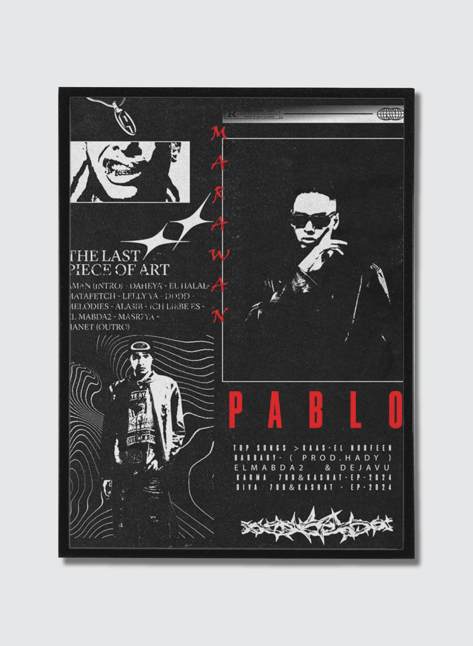 Marwan Pablo — Egypt, framed poster