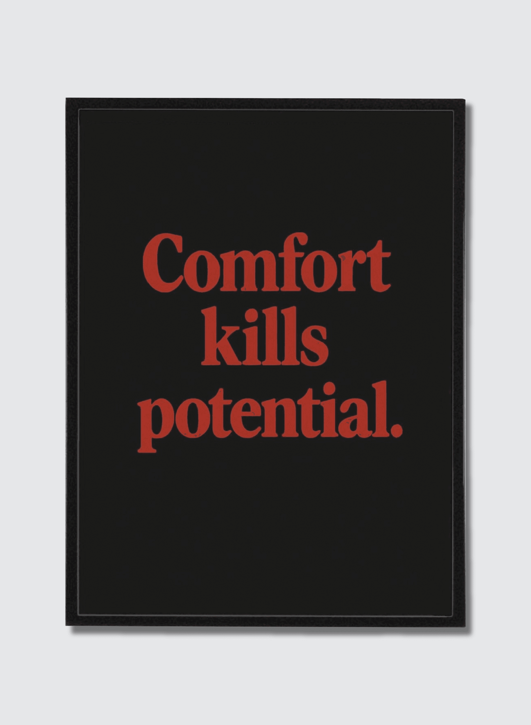 Motivation — Quote Print — Design 3, framed poster