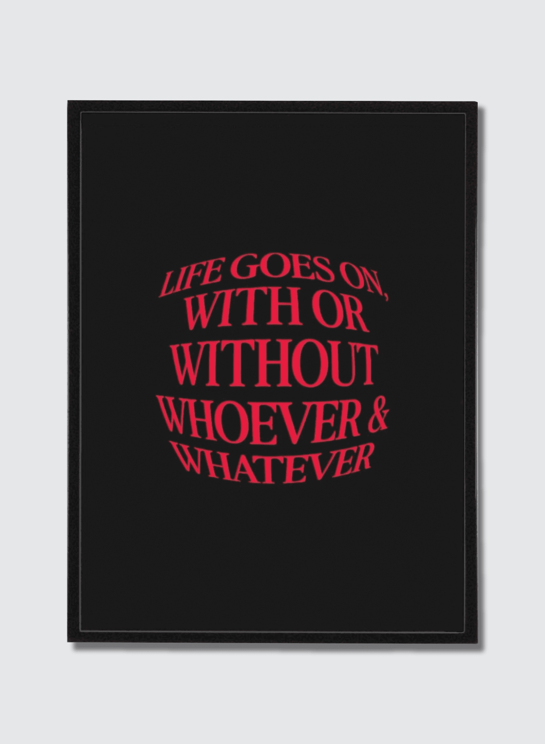 Motivation — Quote Print — Design 4, framed poster