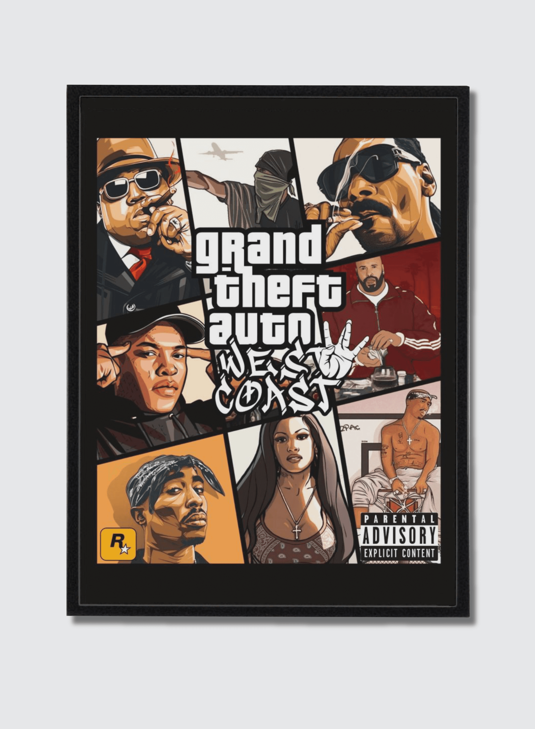 West Coast — Hip-Hop Culture, framed poster